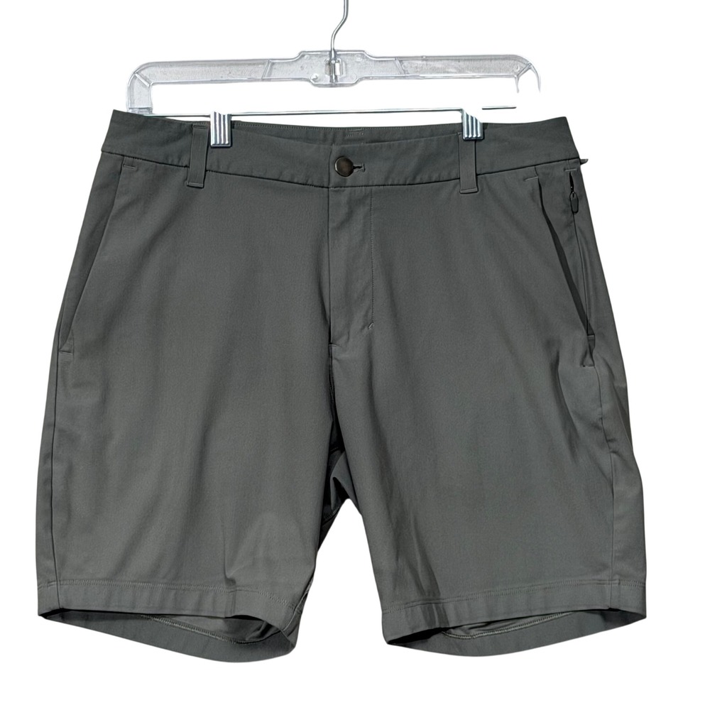 Lululemon Commission Shorts Mens 30 Gray Warpstreme Classic Fit Stretch Golf